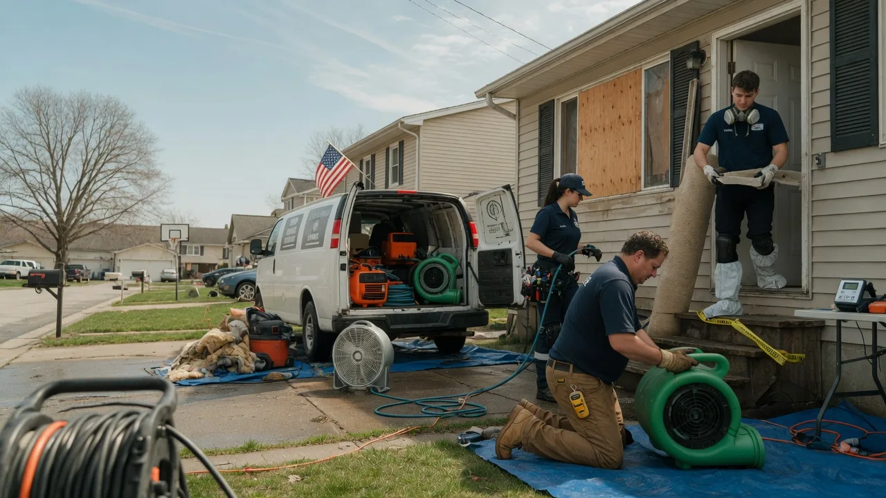 Water Damage Restoration in La Harpe, KS near me